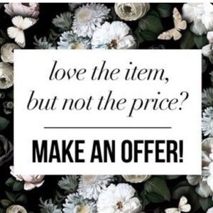 Like the item make me a reasonable offer. Always willing to negotiate☺️